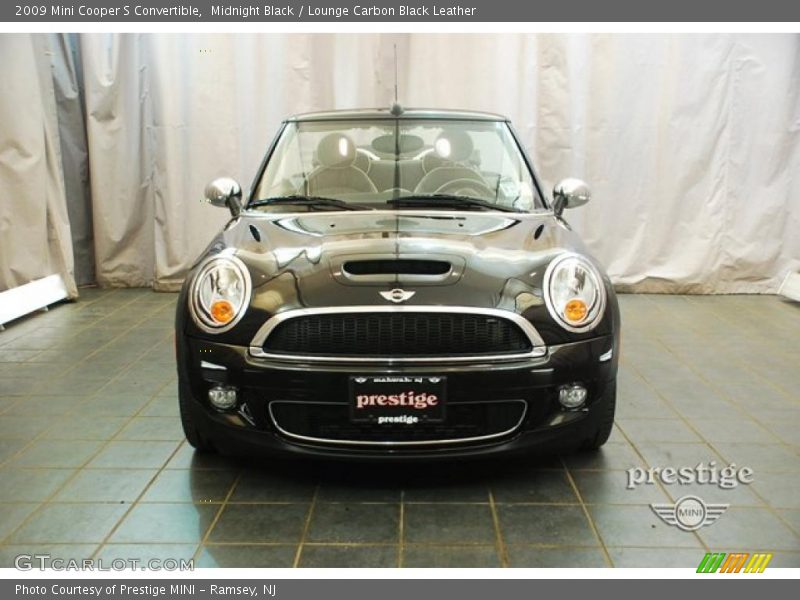 Midnight Black / Lounge Carbon Black Leather 2009 Mini Cooper S Convertible
