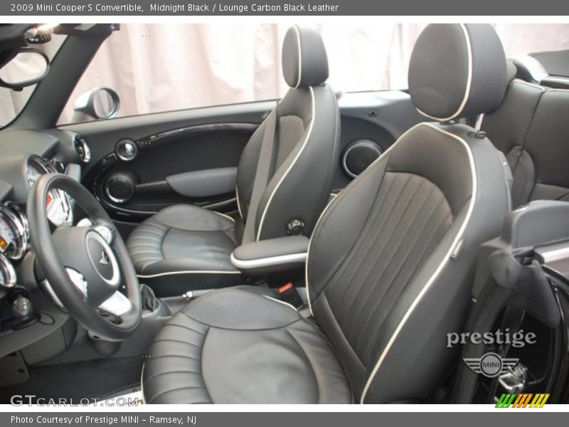 Midnight Black / Lounge Carbon Black Leather 2009 Mini Cooper S Convertible