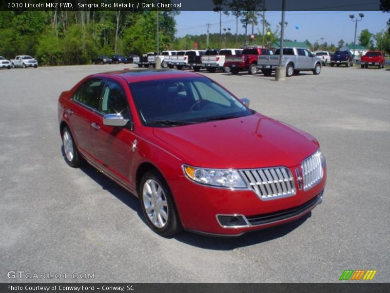Sangria Red Metallic / Dark Charcoal 2010 Lincoln MKZ FWD