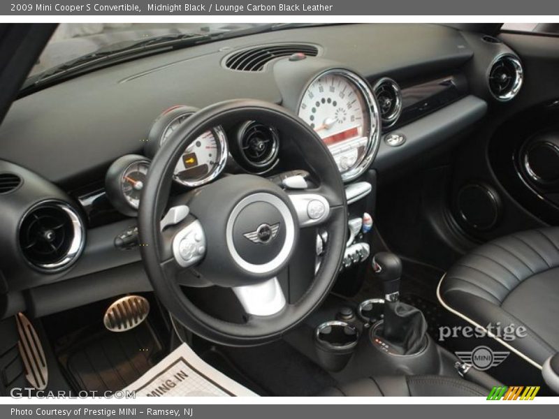 Midnight Black / Lounge Carbon Black Leather 2009 Mini Cooper S Convertible