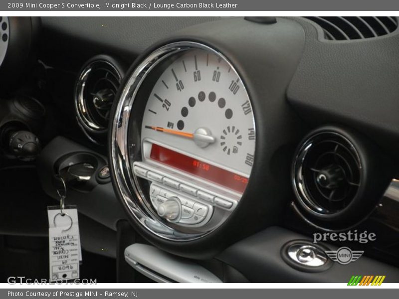 Midnight Black / Lounge Carbon Black Leather 2009 Mini Cooper S Convertible