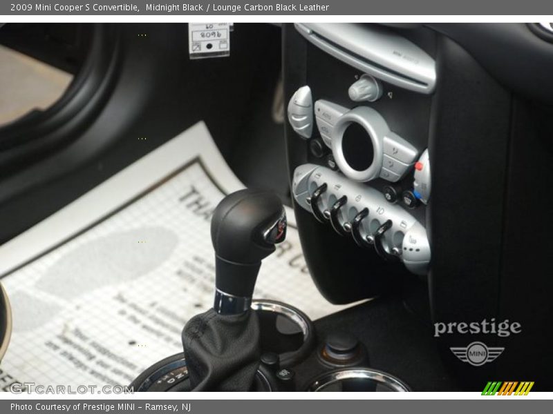 Midnight Black / Lounge Carbon Black Leather 2009 Mini Cooper S Convertible