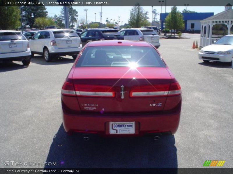 Sangria Red Metallic / Dark Charcoal 2010 Lincoln MKZ FWD