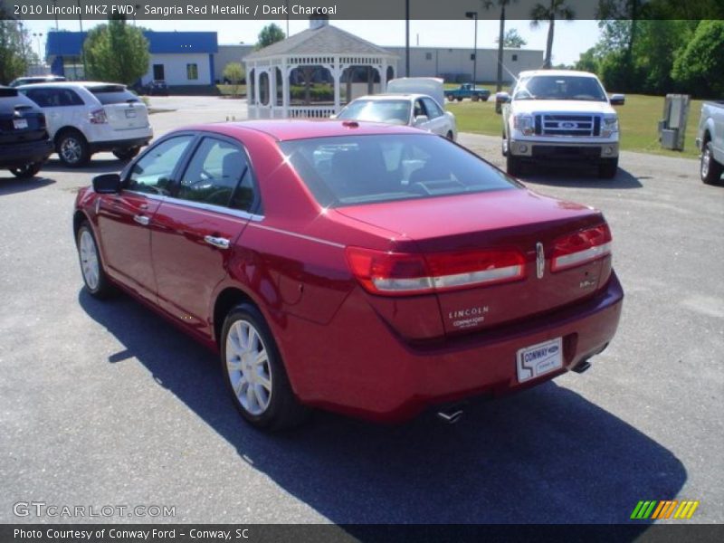 Sangria Red Metallic / Dark Charcoal 2010 Lincoln MKZ FWD
