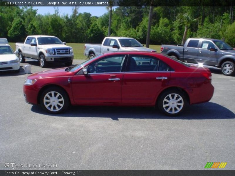 Sangria Red Metallic / Dark Charcoal 2010 Lincoln MKZ FWD