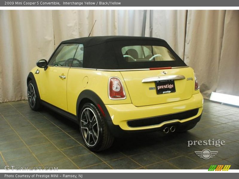 Interchange Yellow / Black/Yellow 2009 Mini Cooper S Convertible