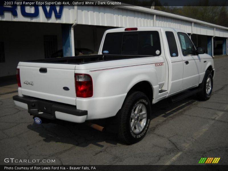 Oxford White / Dark Graphite 2003 Ford Ranger Edge SuperCab 4x4