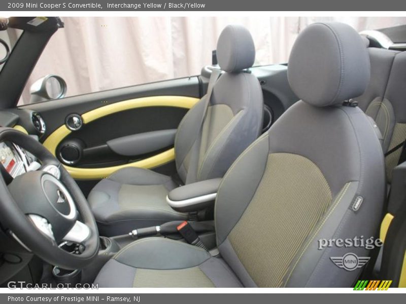 Interchange Yellow / Black/Yellow 2009 Mini Cooper S Convertible