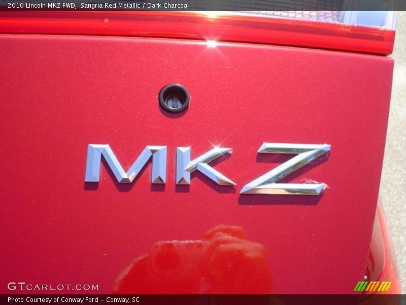 Sangria Red Metallic / Dark Charcoal 2010 Lincoln MKZ FWD