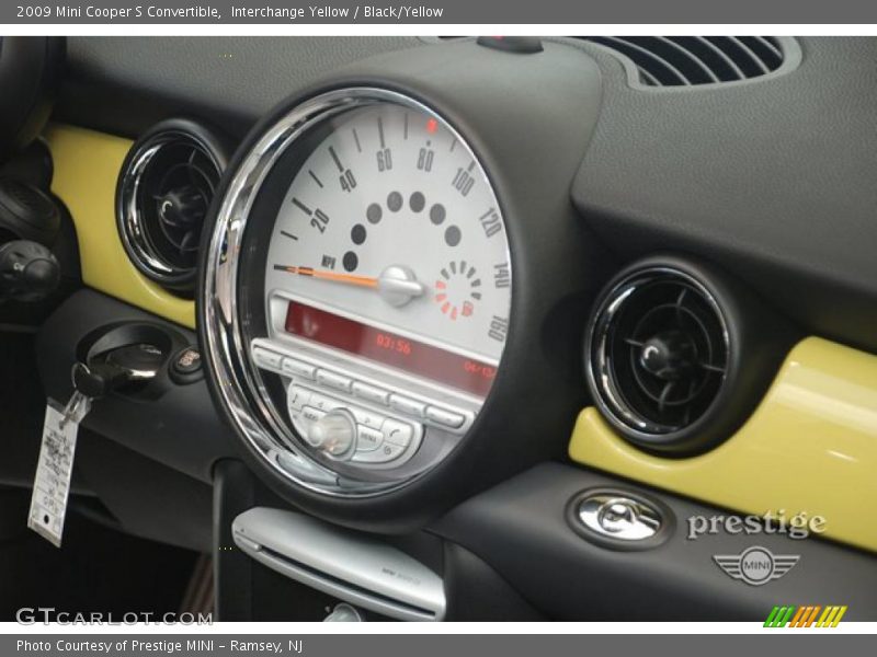 Interchange Yellow / Black/Yellow 2009 Mini Cooper S Convertible