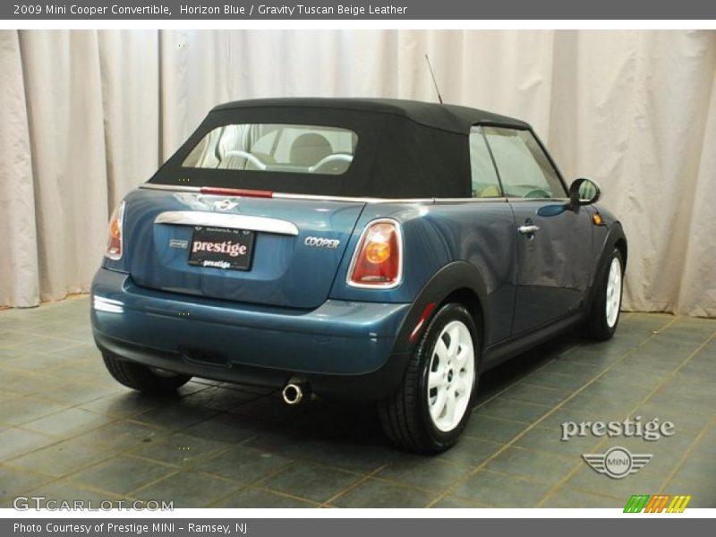 Horizon Blue / Gravity Tuscan Beige Leather 2009 Mini Cooper Convertible