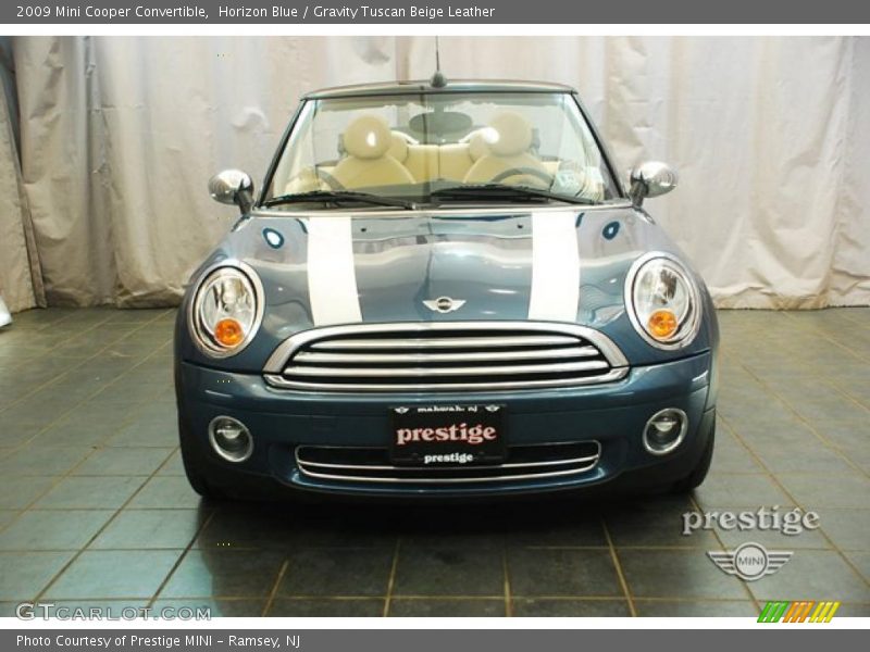 Horizon Blue / Gravity Tuscan Beige Leather 2009 Mini Cooper Convertible