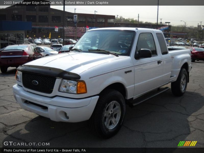 Oxford White / Dark Graphite 2003 Ford Ranger Edge SuperCab 4x4