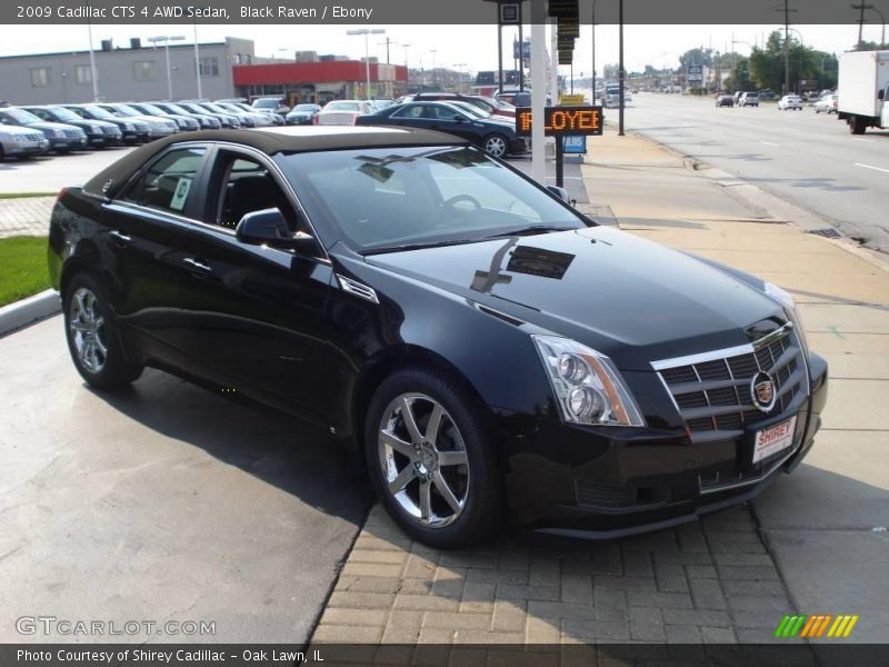 Black Raven / Ebony 2009 Cadillac CTS 4 AWD Sedan