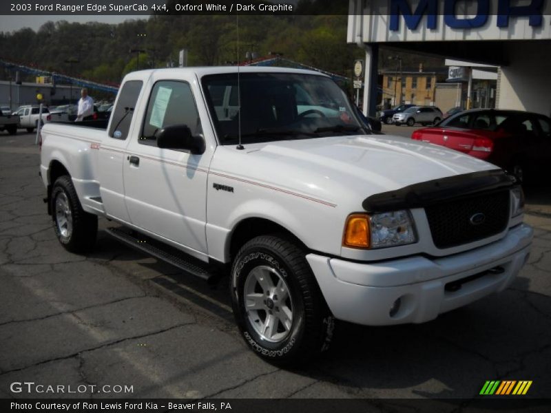 Oxford White / Dark Graphite 2003 Ford Ranger Edge SuperCab 4x4