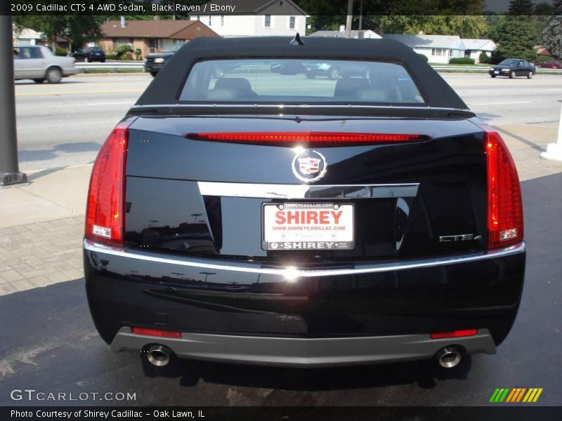 Black Raven / Ebony 2009 Cadillac CTS 4 AWD Sedan
