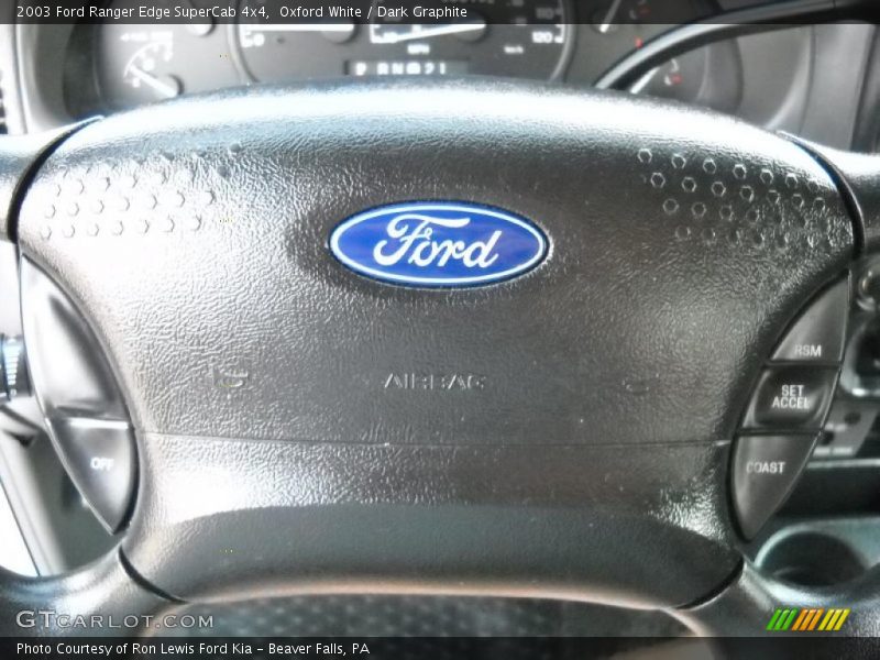 Oxford White / Dark Graphite 2003 Ford Ranger Edge SuperCab 4x4
