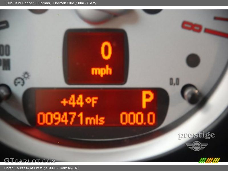 Horizon Blue / Black/Grey 2009 Mini Cooper Clubman