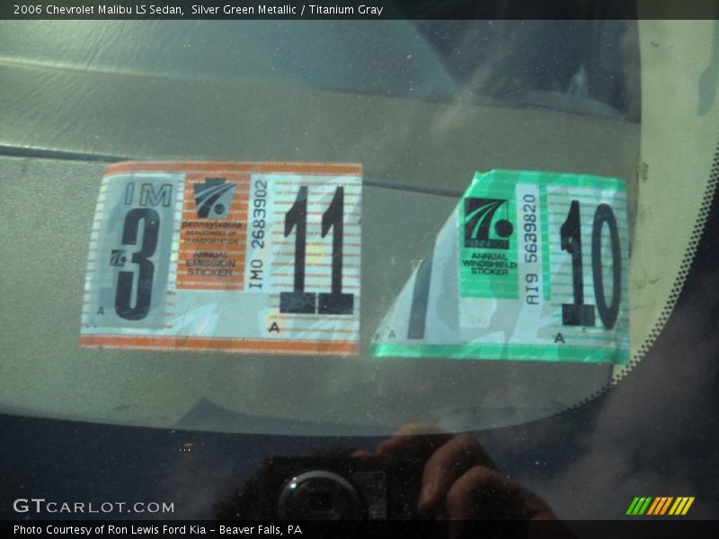 Silver Green Metallic / Titanium Gray 2006 Chevrolet Malibu LS Sedan
