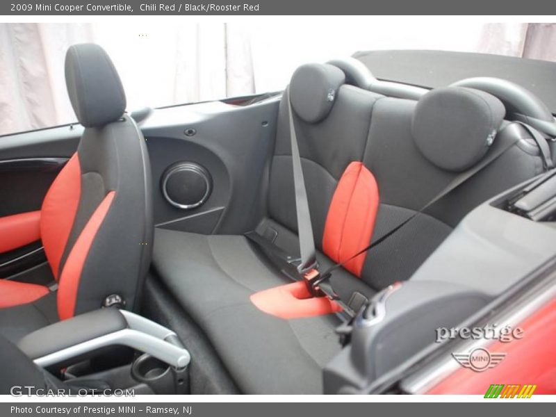 Chili Red / Black/Rooster Red 2009 Mini Cooper Convertible