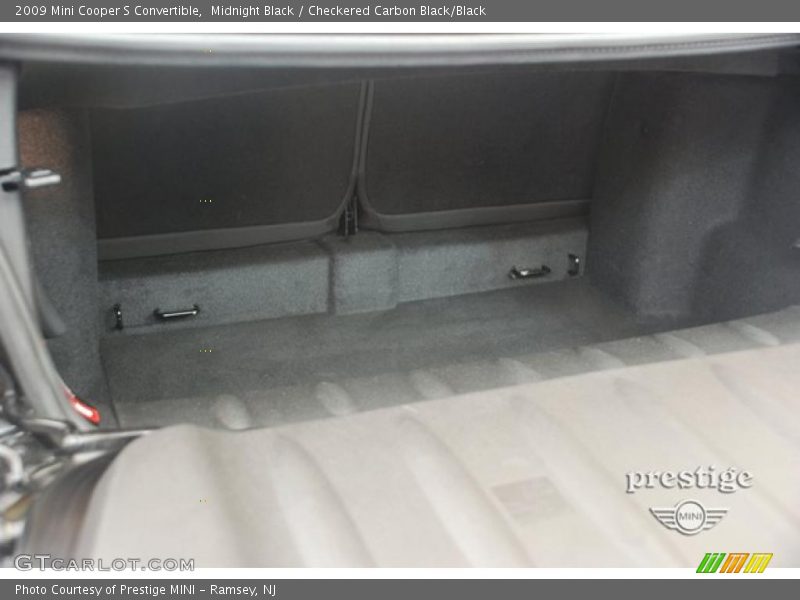 Midnight Black / Checkered Carbon Black/Black 2009 Mini Cooper S Convertible