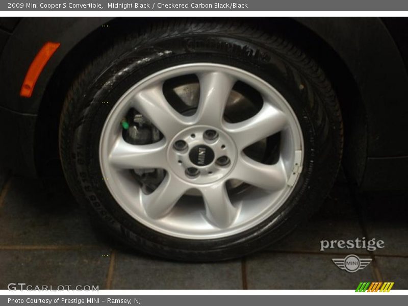 Midnight Black / Checkered Carbon Black/Black 2009 Mini Cooper S Convertible