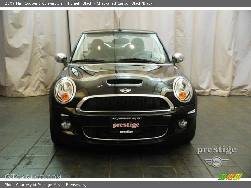 Midnight Black / Checkered Carbon Black/Black 2009 Mini Cooper S Convertible