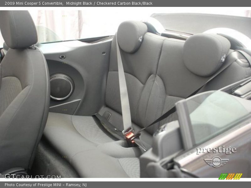 Midnight Black / Checkered Carbon Black/Black 2009 Mini Cooper S Convertible