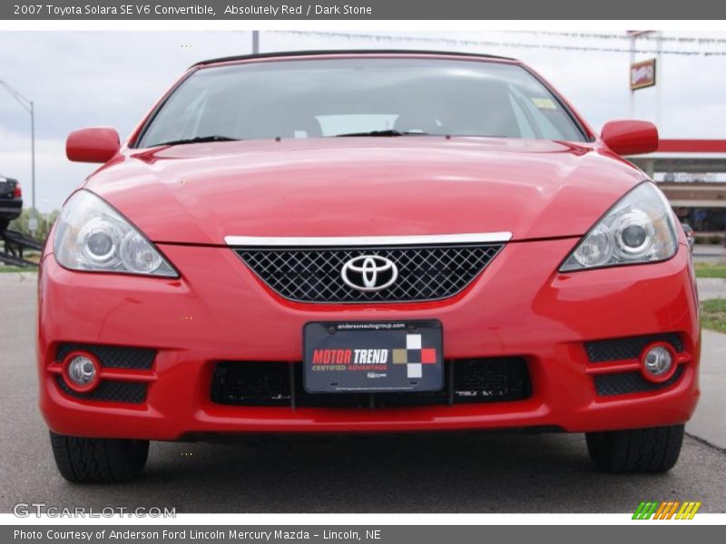 Absolutely Red / Dark Stone 2007 Toyota Solara SE V6 Convertible