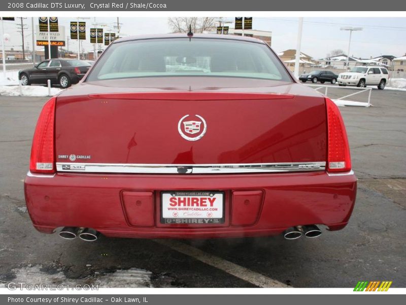 Crystal Red / Shale/Cocoa 2008 Cadillac DTS Luxury