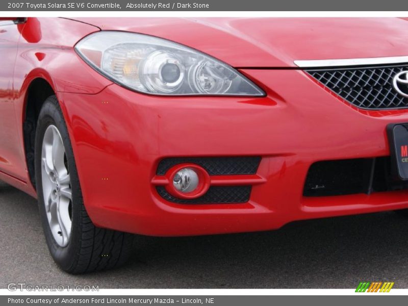 Absolutely Red / Dark Stone 2007 Toyota Solara SE V6 Convertible