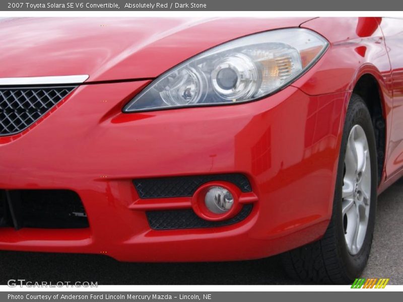 Absolutely Red / Dark Stone 2007 Toyota Solara SE V6 Convertible