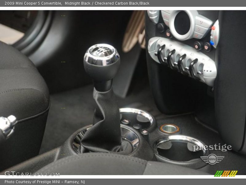 Midnight Black / Checkered Carbon Black/Black 2009 Mini Cooper S Convertible