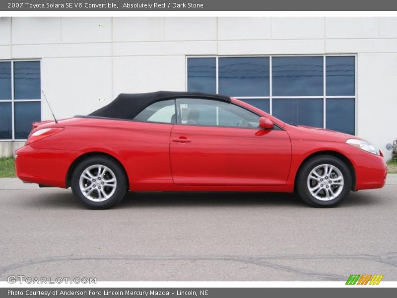 Absolutely Red / Dark Stone 2007 Toyota Solara SE V6 Convertible