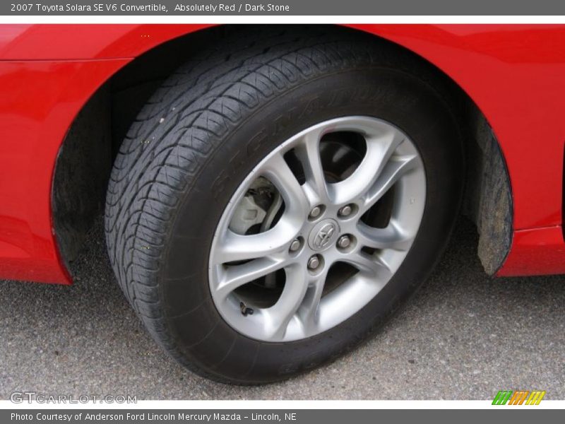 Absolutely Red / Dark Stone 2007 Toyota Solara SE V6 Convertible