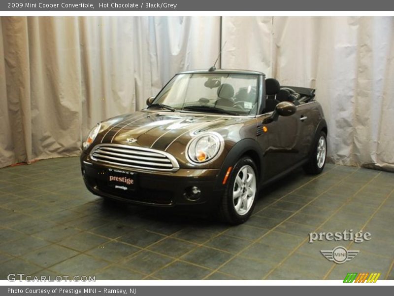 Hot Chocolate / Black/Grey 2009 Mini Cooper Convertible