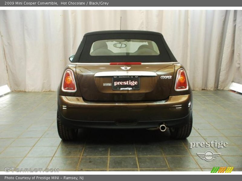 Hot Chocolate / Black/Grey 2009 Mini Cooper Convertible