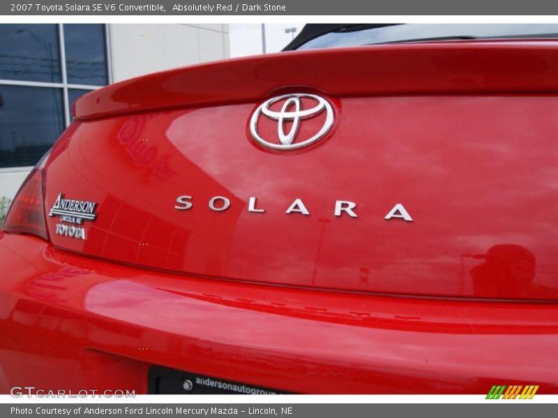 Absolutely Red / Dark Stone 2007 Toyota Solara SE V6 Convertible