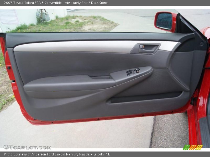 Absolutely Red / Dark Stone 2007 Toyota Solara SE V6 Convertible