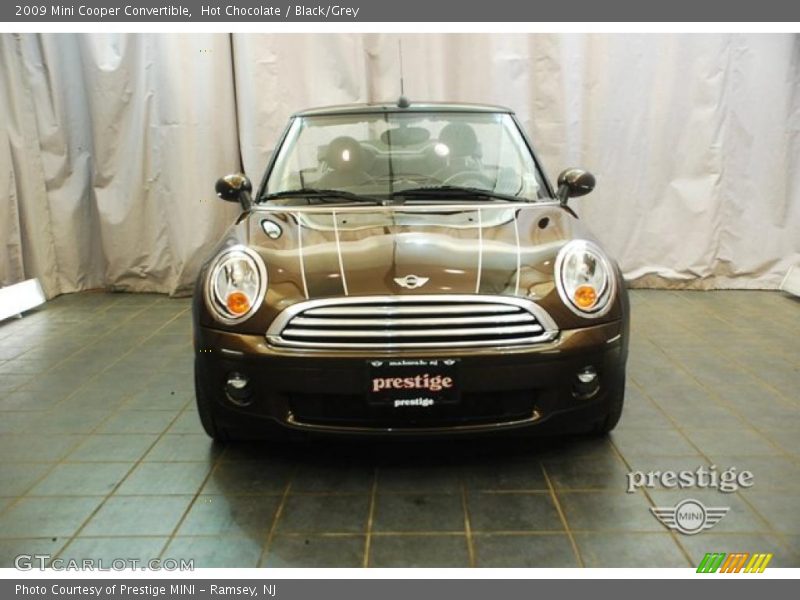 Hot Chocolate / Black/Grey 2009 Mini Cooper Convertible