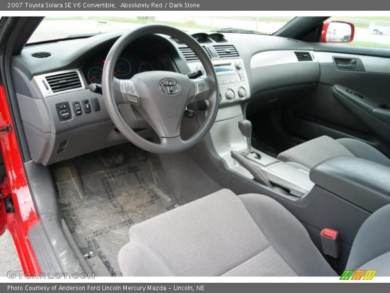 Absolutely Red / Dark Stone 2007 Toyota Solara SE V6 Convertible