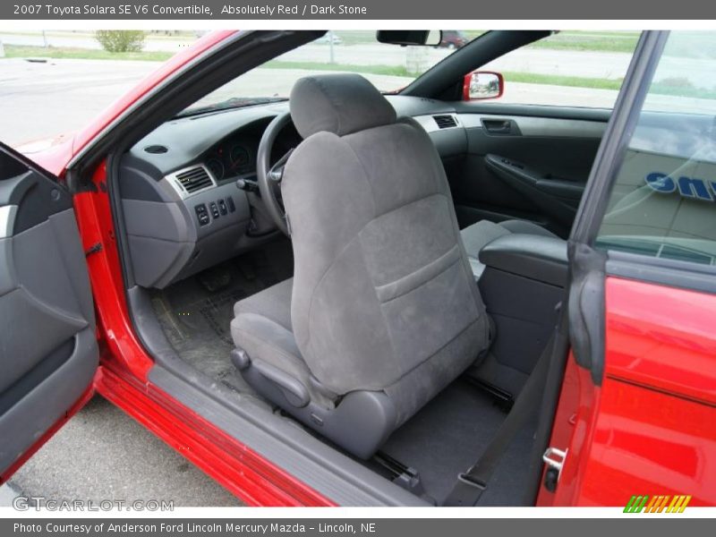 Absolutely Red / Dark Stone 2007 Toyota Solara SE V6 Convertible