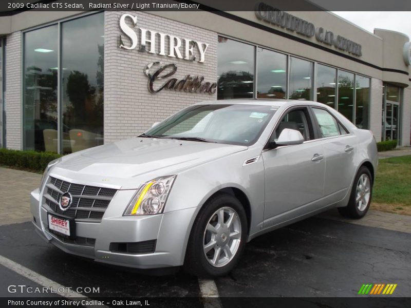 Radiant Silver / Light Titanium/Ebony 2009 Cadillac CTS Sedan