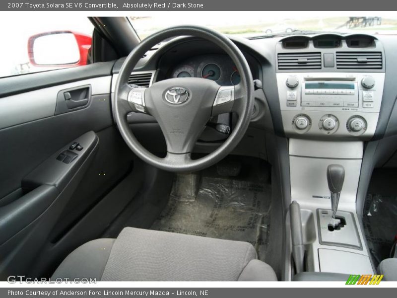 Absolutely Red / Dark Stone 2007 Toyota Solara SE V6 Convertible