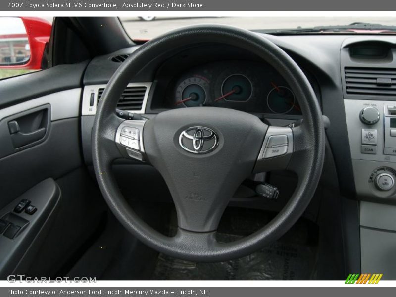 Absolutely Red / Dark Stone 2007 Toyota Solara SE V6 Convertible