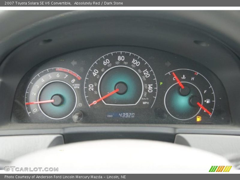 Absolutely Red / Dark Stone 2007 Toyota Solara SE V6 Convertible