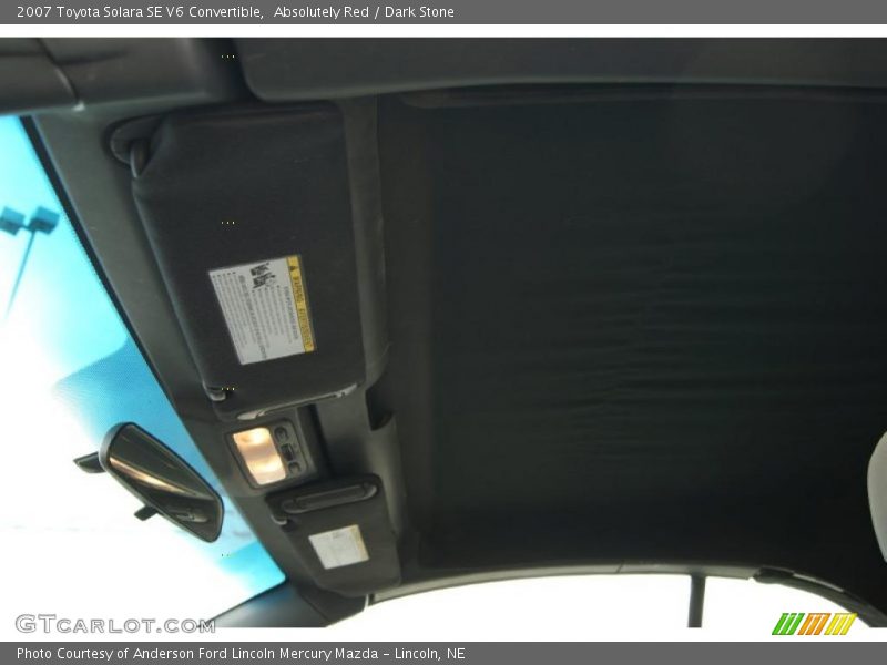 Absolutely Red / Dark Stone 2007 Toyota Solara SE V6 Convertible