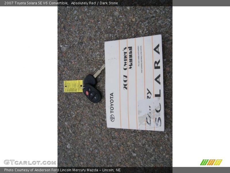 Absolutely Red / Dark Stone 2007 Toyota Solara SE V6 Convertible