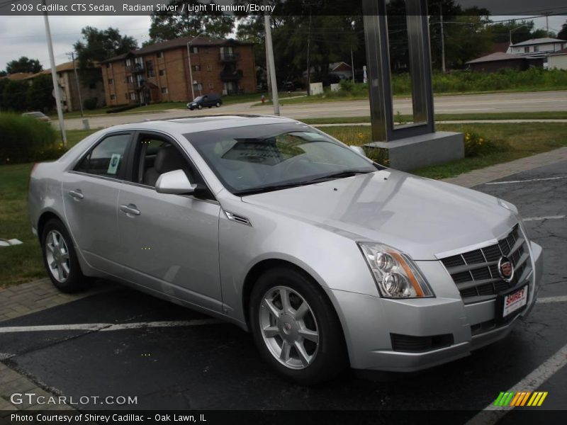 Radiant Silver / Light Titanium/Ebony 2009 Cadillac CTS Sedan
