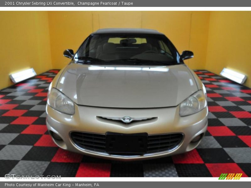Champagne Pearlcoat / Taupe 2001 Chrysler Sebring LXi Convertible